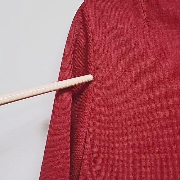 Hobbies Lorch of Dallas vtg red wool  jacket, lightweight longsleeve 3 button - Picture 5 of 11